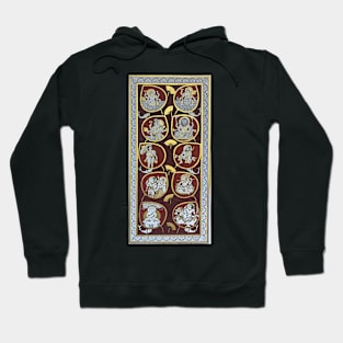 "Dashavtaar" Phad painting, Indian folk art by Gopal joshi Hoodie